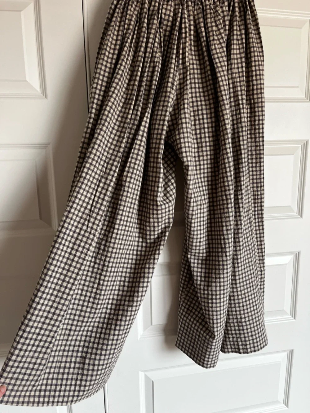 Avy & Co. Yollie Linen Gingham Pant- Wisteria - Picture 6 of 10